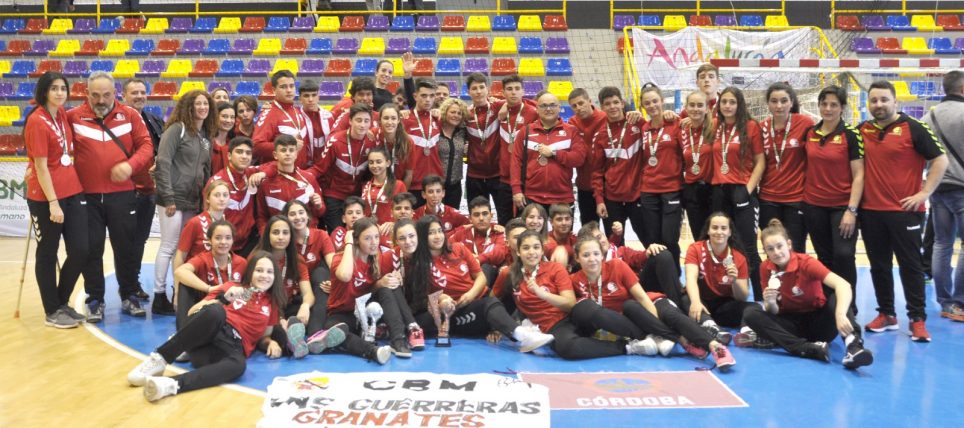 Plata y bronce para los cadetes del Córdoba de Balonmano en el Campeonato de Andalucía